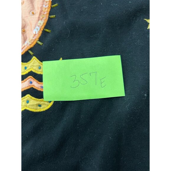 Vintage Victoria Harbour Black Short Sleeve T Shirt Embroidered Nautical Sz S - Picture 8 of 9